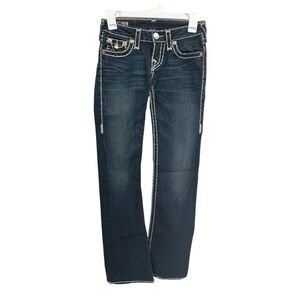 True Religion Jeans Women’s BECKY Super T Women's Dark Blue Jeans Size 25